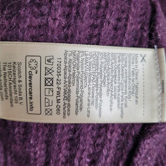 SCOTCH & SODA CHUNKY COLORBLOCK SWEATER IN PINK COMBO Large - Picture 8 of 8